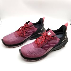 Salomon Women's Outpulse Gore-tex Hiking Shoes Size 10 Trail Running Plum
